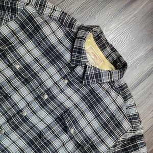 Eddie Bauer 3XL Sherpa Lined Wool Blend Flannel Shirt Jacket Plaid Winter